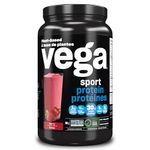 Vega Sport Protein Vegan Protein Powder, Berry (19 Servings) BCAAs, Amino Acid, Keto Friendly, Tart Cherry, Gluten Free, Non GMO Pea Protein for Women and Men 801g (Packaging May Vary)