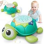 Lehoo Castle Baby Toys 6-12-18 Months, Turtle Baby Crawling Toys with Music & Light, Toddler Musical Toys for 1-2 Year Old Boys Girls