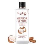 COCO CRUSH Ayurvedic Coconut Oil Pulling Blend with Virgin Coconut Oil & Cinnamon Oil for Oil Pulling, Cold-pressed | Healthy & Strong Gums | Fresher Breath & Whiter Teeth (200ML)