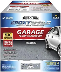 Rust-Oleum 251965 EPOXYSHIELD Garage Floor Coating, 1 Car Kit, Gray