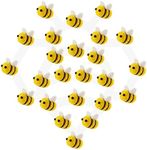 CINPIUK 24 Set Felt Bees for Crafts, Wool Felt Bumble Bee Plush for Tiered Tray Decoration Party Favors DIY Craft Jewelry Accessory