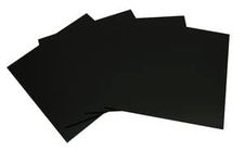 System 96 6inch Black Glass Squares - 4 Pack