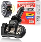 Autel TPMS Sensor 1-Sensor, MX-Sensor 315MHz + 433MHz Dual Frequency, 100% Programmable Replace OEM Sensor, Work with Autel TPMS Tool TS408S TS501 TS508WF TS601 (Press-in, Rubber Valve, 1PCS)