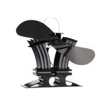 Ecofan 806CAXBX Heat Powered Wood Stove Fan, Black, Bilingual,9"Blade