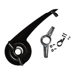 Bike Chain Guard Protector 32T 34T 36T 38T Bike Chain Guard Cover for Bicycle Bike, Black Whole Set