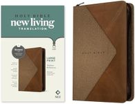 NLT Large Print Thinline Reference Zipper Bible, Filament: New Living Translation, Messenger Stone & Camel, Leatherlike, Thinline Reference, Filament Enabled