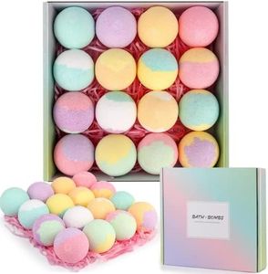 Bath Bombs Gift Set for Women,16Pcs Bubble Bath Bombs for Moisturize Skin & Bubble Spa Bath,Ideal Gifts for Women,Kids,Her,Mom,Girlfriend on Valentine'S Day,Mothers Day,Birthday,Christmas