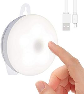 Rechargeable Touch Light RTSU DIY Stick Anywhere Led Night Light Touch Lamp Tap Light (Touch Sensor Switch Stepless Dimmer Last Setting Memory Built-in Battery Powered Warm White Light)