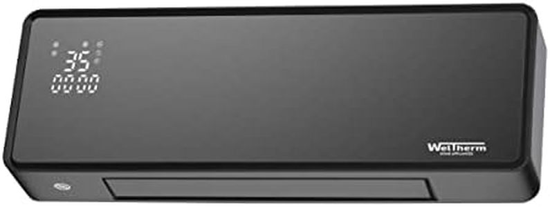 WelTherm Wall Heater Octane+ with ERP Standard| Toughened Glass Front Panel & Glim LED display Octane+ 1000/2000 watts | Wall Mounted Room Heater. |