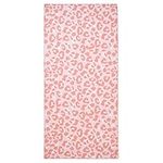 Dreamscene Leopard Print Microfibre Beach Towel Large Spot Animal Print Quick Dry Holiday Pool Swimming Sports Travel for Adults Kids Men Women - Blush Pink