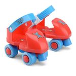 Xootz Beginner Trainer Skates, My First 4 Wheel Quad Roller Skates for Kids, Boys and Girls