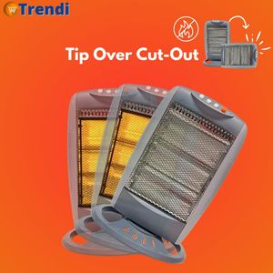 Trendi 1200W Halogen Heater – Portable Electric Room Heater