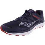 Saucony Men Guide Iso Men Running Shoes Stability Running Shoe Dark Blue - Red 8