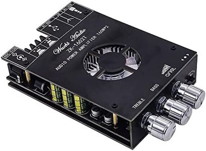 WANGCL 2 amplificadores estéreo TDA7498E de 160 W para subwoofer de potencia, compatible con Bluetooth, 2.0 canales clase D, amplificador de audio para cine en casa