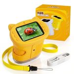 OAEBLLE Kids Microscope, 4K 1000X HD Lens with 2.4" IPS Screen, 8 Adjustable LEDs, USB Rechargeable Portable Handheld Microscope, STEM Science Learning Toy Kit, Best Gift for Boys & Girls Ages 4-12