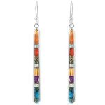 Turquoise Earrings in Sterling Silv