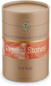 Original Himalayan Crystal Salt Stones for Sole - Increase Hydration, Energy, Vibration, Cellular Communication and Replenish Electrolytes with 84 Trace Minerals