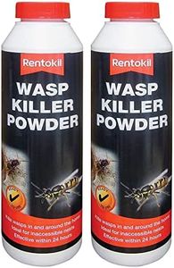 Rentokil Wasp Nest Killer Powder Wasps Nests in & Around The Home Fast Action 300g UKDD® (Pack of 2)