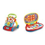 VTech 505603 Baby Walker, Multi-Coloured & Baby Laptop Toy,Multicolor