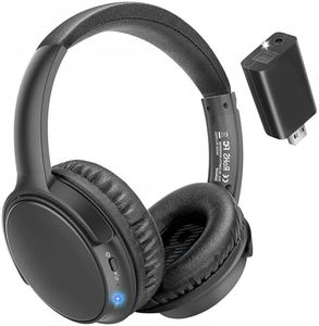 makemate Casque pour TV - Casque sans Fil pour TV BKM400 avec émetteur Bluetooth USB, portée 50m, Plug & Play, Son Clair, léger et Confortable, jusqu'à 20 Heures d'autonomie de Batterie