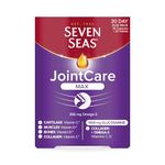 Seven Seas JointCare Max with Glucosamine, Omega-3, Collagen, Vitamin C and D Supplements for Joints Capsules, 1 month supply, Multicoloured, 60 Count