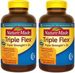 Nature Made TripleFlex, Glucosamine Chondroitin and MSM - 2 Bottles, 200 Caplets Each, 400 Caplets Total