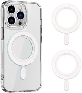 OUTXE Magnetic Ring Sticker, 2pack Universal Magnet Adapter Compatible with Magsafe Accessories, iPhone 15/14/13/12 Mini Plus Pro Max, Android Galaxy S24/S23/S22 Ultra, Pixel 7/6/5 and Cell Phone Case