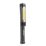 NEBO Big Larry 2 Power Work Light | Bright Flashlight and Work Light with Clip and Magnetic Base | Storm Gray