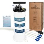 Pneumatic/Manual 6.5L Vacuum Fluid and Oil Extractor Transfer Pump Tool with 4 Tubes for Cars Motorbikes