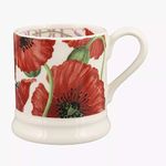 Emma Bridgewater Red Poppy 1/2 Pint Mug Earthenware 300ml