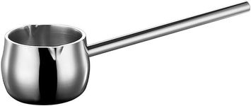 IMEEA Mini Butter Warmer with Long Handle Induction Milk Warmer Pot Small Saucepan SUS304 Tri-Ply Stainless Steel (10oz/300ml)