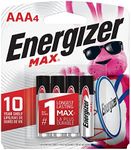 Energizer AAA Batteries, Max Triple A Alkaline, 4 Count