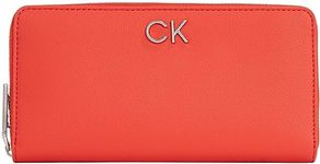 Calvin Klein RE-Lock Z/A Wallet LG PBl, Red, OS