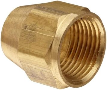 Anderson Metals - 54014-08 Brass Tube Fitting, Short Flare Nut, 1/2" Tube OD