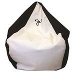 Bean Bag Chair Black/White