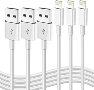 iPhone Fast Charging Cable [Apple MFi Certified] 3-Pack 3FT Lightning to USB Cable iPhone Charger Cord Compatible with iPhone 14 13 12 11 Pro Max XR XS X 8 7 6 Plus SE iPad and More 3FT