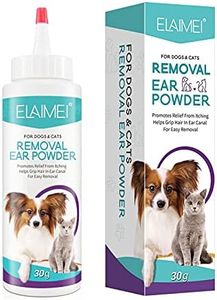 Dog Ear Cleaner, Pets Painless Ear Cleaner Powder for Dogs and Cats, Dog Ears Multi-Symptom Relief, Dogs Ears Treatment for Remove Wax, Debris and Odor