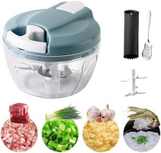 AMDZGLB Tritatutto Manuale 500ML Taglia Cipolle Manuale Trita Cipolle, Trita Cipolle Multi-tritacarne per Aglio, Carne, Alimenti per Neonati, Frutta, Carota, Cipolle, Noci, Aglio (C)