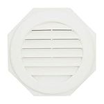 Suntown 16" Round Functional Gable Vent with Screen - 2 Piece Construction - Paintable