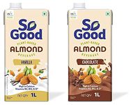 So Good Almond Fresh Vanilla, 1L - So Good Almond Fresh Chocolate, 1L