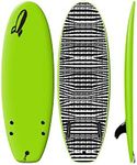 Rock-It 4'10" CHUB Soft Top Surfboard, Kids Surfboard, Mini Surfboard, Innovative Design Easy to Paddle and Maneuverable Small Surfboard and Beginner Surfboard (Green)