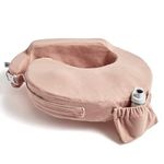 My Brest Friend Nursing Pillow - Deluxe - Enhanced Comfort w/Slipcover - Ergonomic Breastfeeding Pillow For Ultimate Support For Mom & Baby - Adjustable Pillow W/Handy Side Pocket, Soft Rose