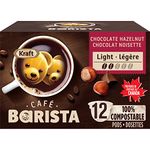 Café Barista Chocolate Hazelnut 100% Compostable Flavoured Coffee Pods, 12 Pods