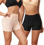 JOYSHAPER Boyshorts Panties for Women Anti Chafing Underwear Slip Shorts for Women Under Dress 2-Pack
