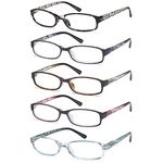 Gamma Ray Women's Reading Glasses 4 Pair Print Ladies Fashion Readers for Women - 4.00