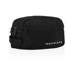 Travalate 9cms Polyester Toiletry Bag (Black_Tr1323)