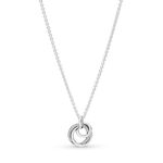 Pandora Moments Women's Sterling Silver Family Always Encircled Pendant Necklace, 60cm, No Box