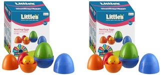 Little's Nesting Eggs I Activity Toy for Babies I Multicolor I Infant & Preschool Toys I Develops Motor & Reasoning Skills (Pack of 2)