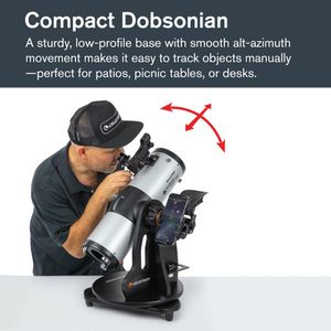 Celestron StarSense 114mm Dobsonian Telescope – Easy Setup, High Power