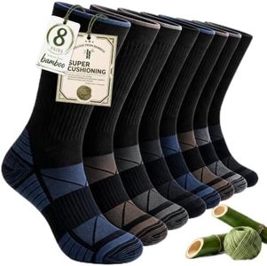Salilas Mens Socks Bamboo Viscose, Running Athletic, Crew